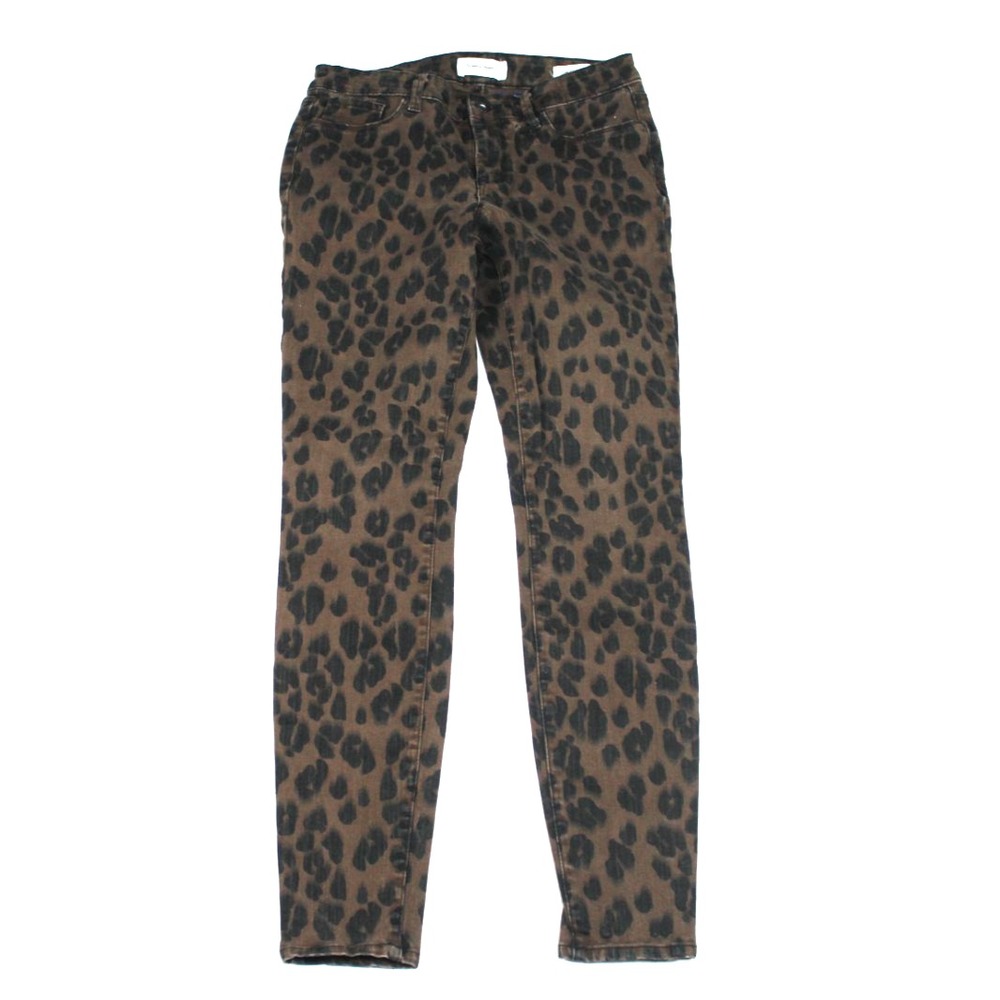 Jessica Simpson Women Brown Jeans Camo Kiss Me Super Skinny Size 28